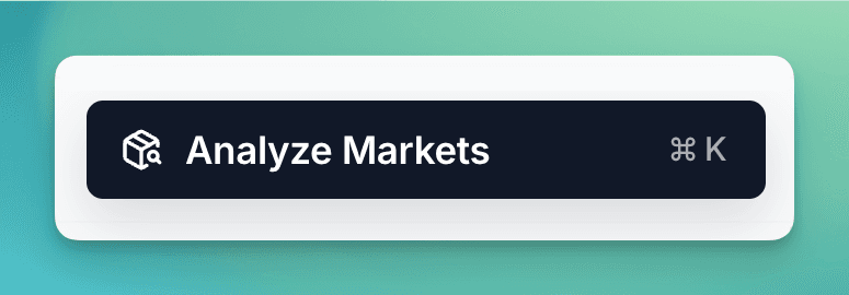 Analyze Markets main interface