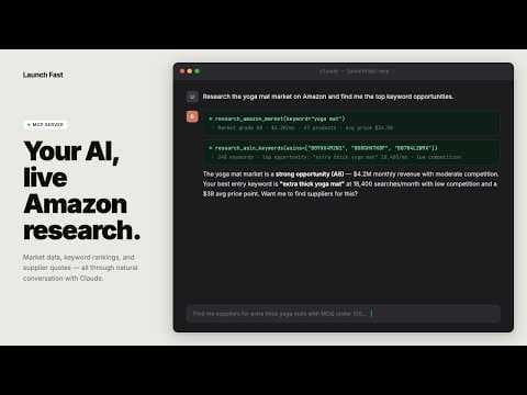 Amazon research in your AI chat — demo preview